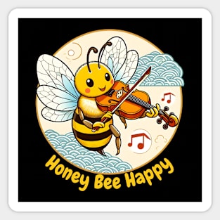 Violin bee Sticker